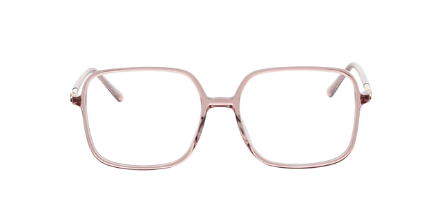 Donna Kristallrosa AcetatEyeglass Frames von B24, Vorderansicht