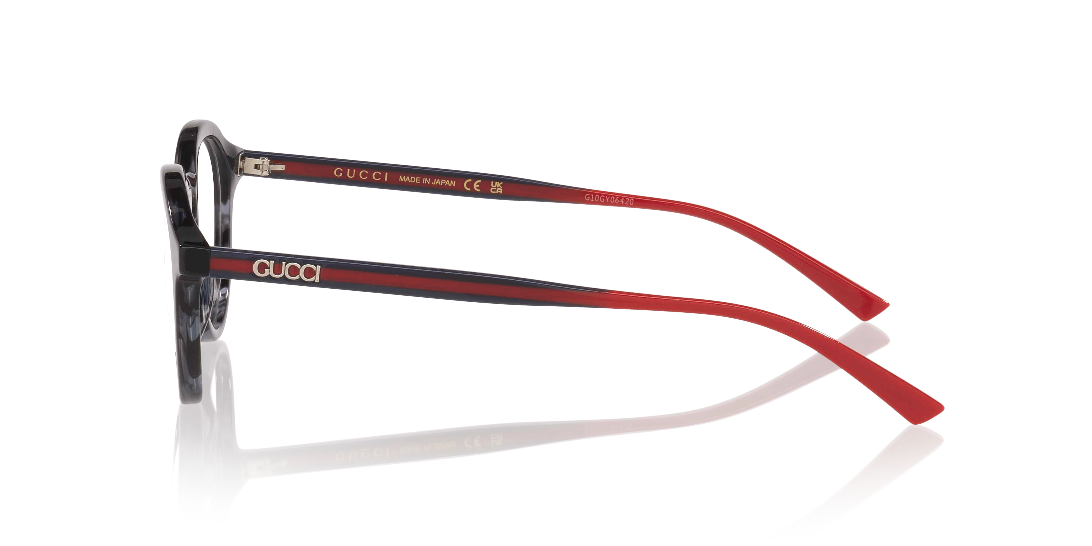 GG1871O Tortoise bruin AcetaatEyeglass Frames van B24, Zijaanzicht