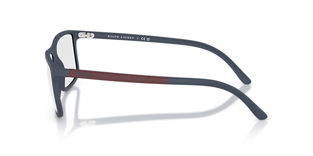 PH2126 Mat marineblauw KunststofEyeglass Frames van B24, Zijaanzicht