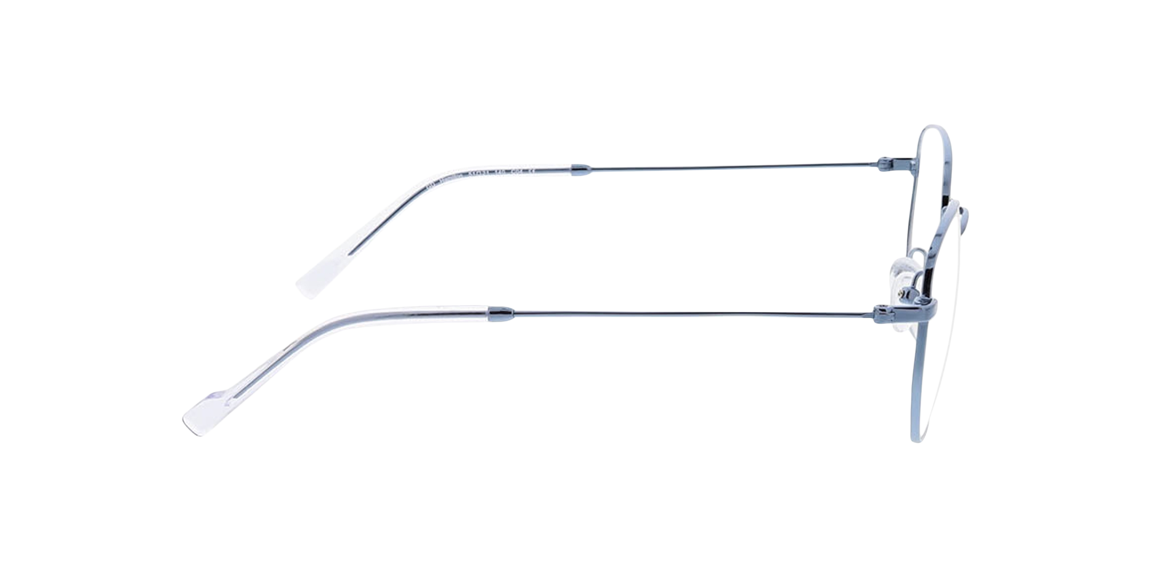 Halifax Blue  &  Crystal MetallEyeglass Frames von B24, Seitenansicht