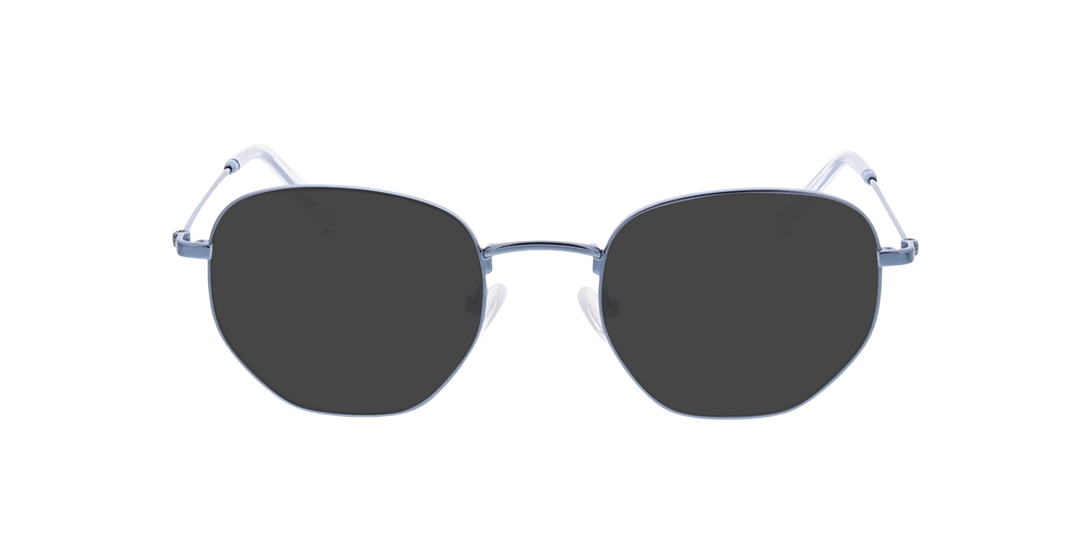 Halifax Blue  &  Crystal MetallEyeglass Frames von B24, mit getönten Gläsern