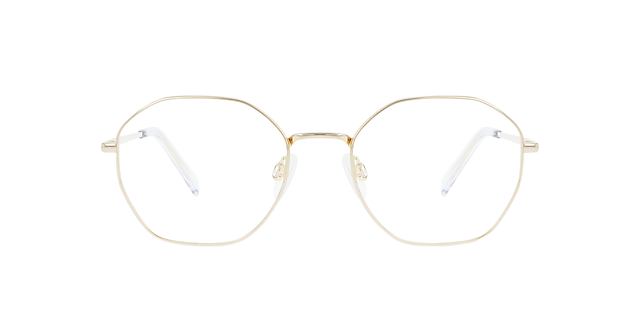 Flan Light Gold Titanium TitanEyeglass Frames von B24, Vorderansicht