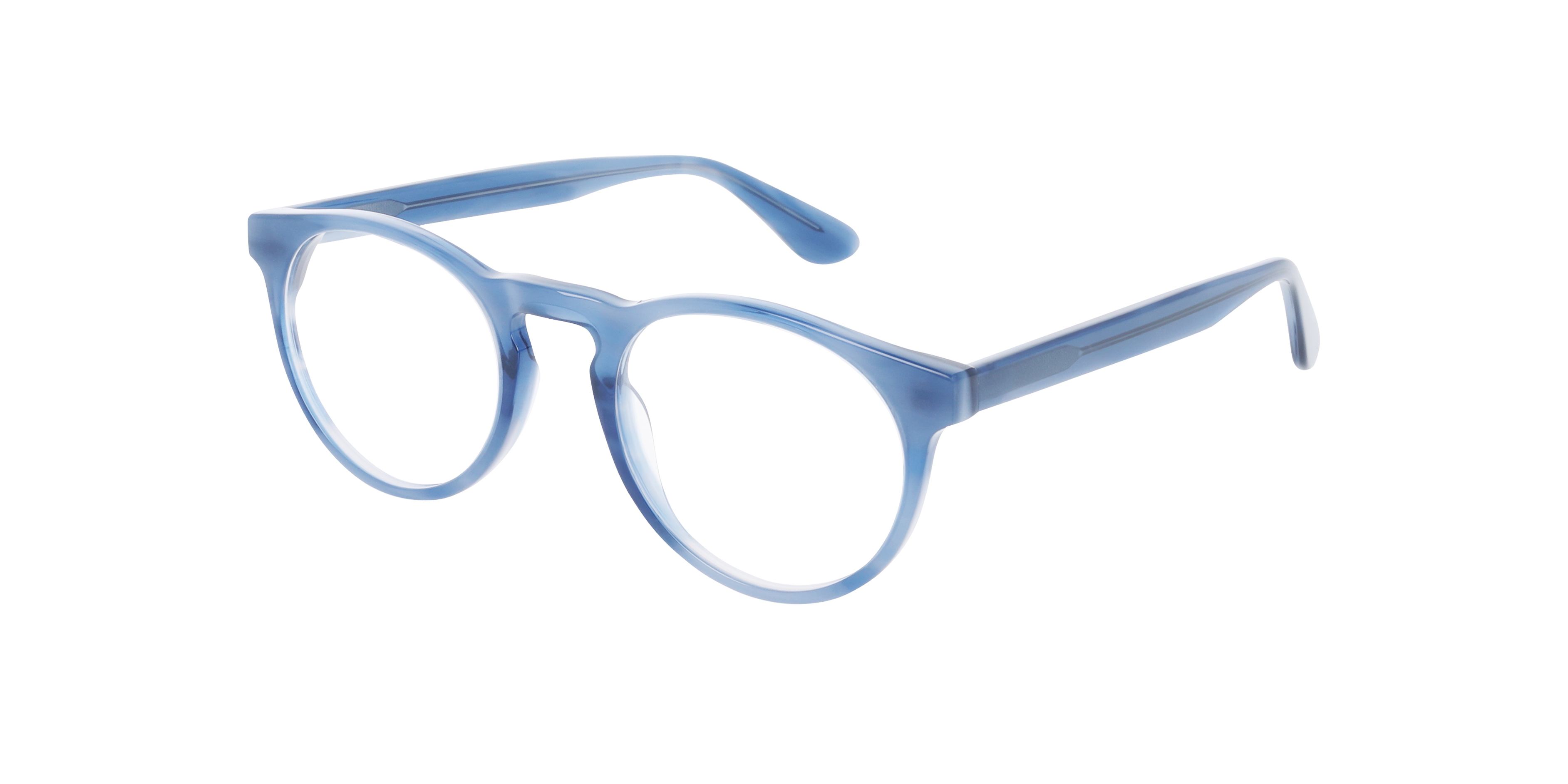 Steven S. Steel Blue AcetatEyeglass Frames von B24, Dreiviertelansicht