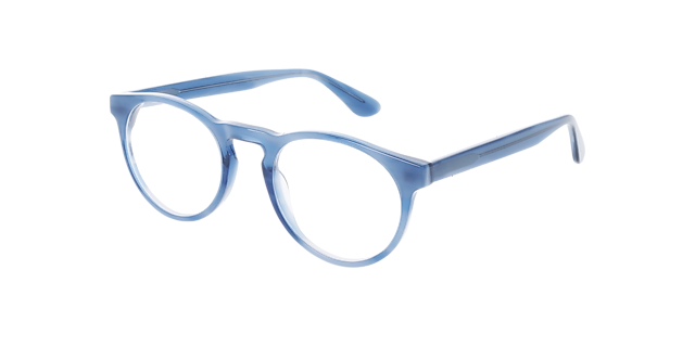 Steven S. Steel Blue AcetatEyeglass Frames von B24, Dreiviertelansicht