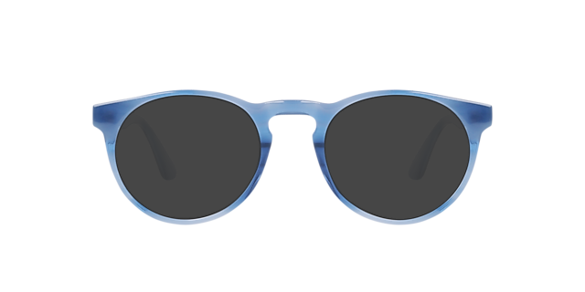 Steven S. Steel Blue AcetatEyeglass Frames von B24, mit getönten Gläsern