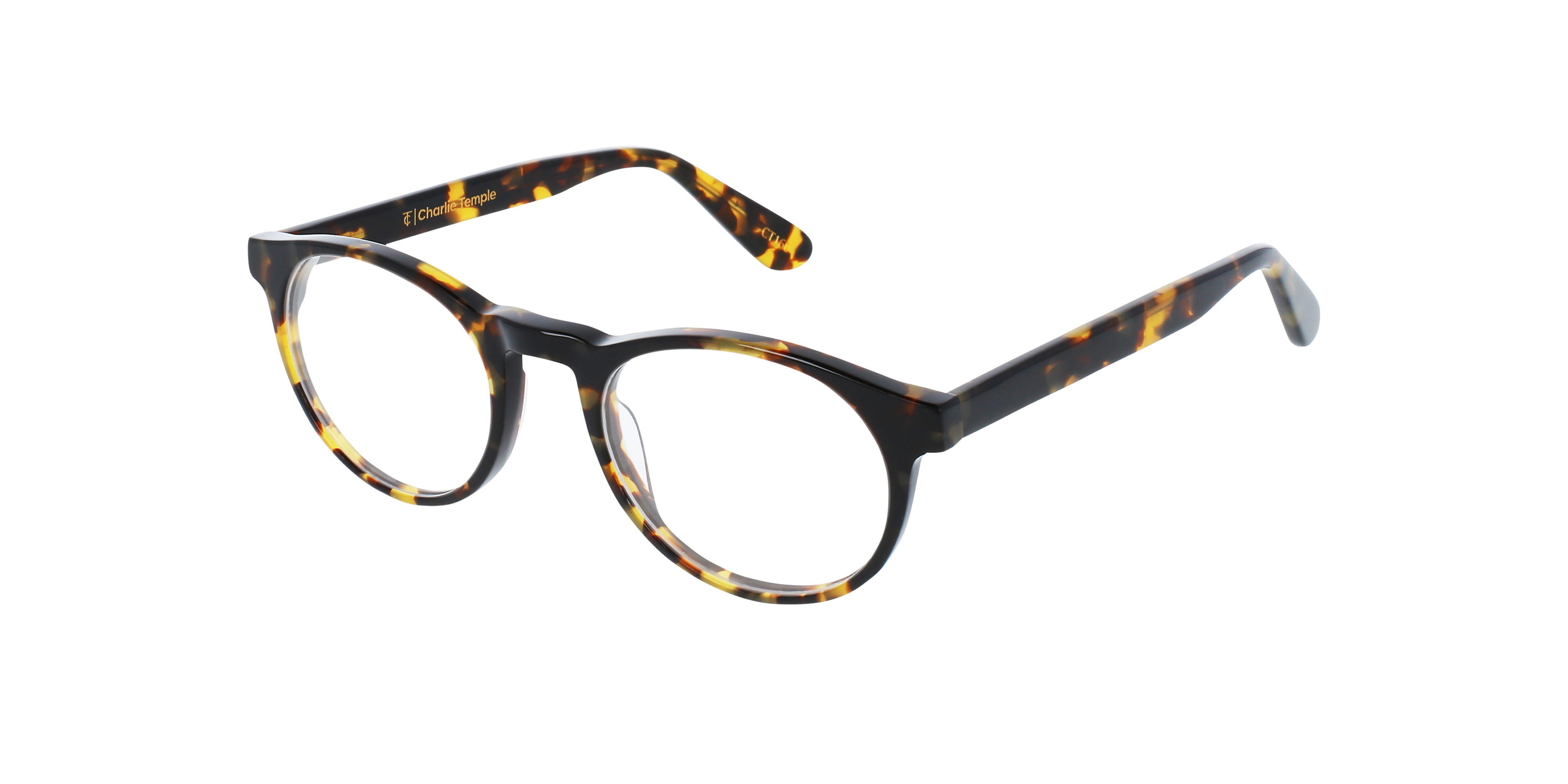 Parker CT Garnet Havana AcetatEyeglass Frames von B24, Dreiviertelansicht