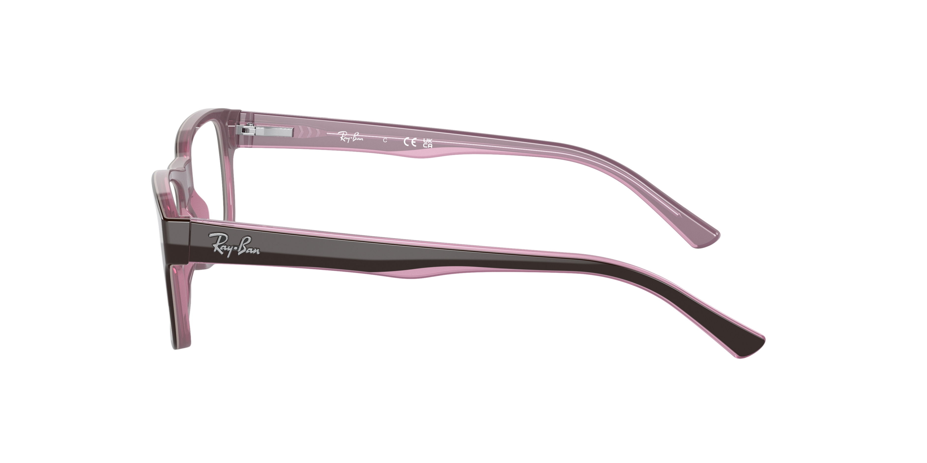 RB5268 Braun auf Rosa AcetatEyeglass Frames von B24, Seitenansicht
