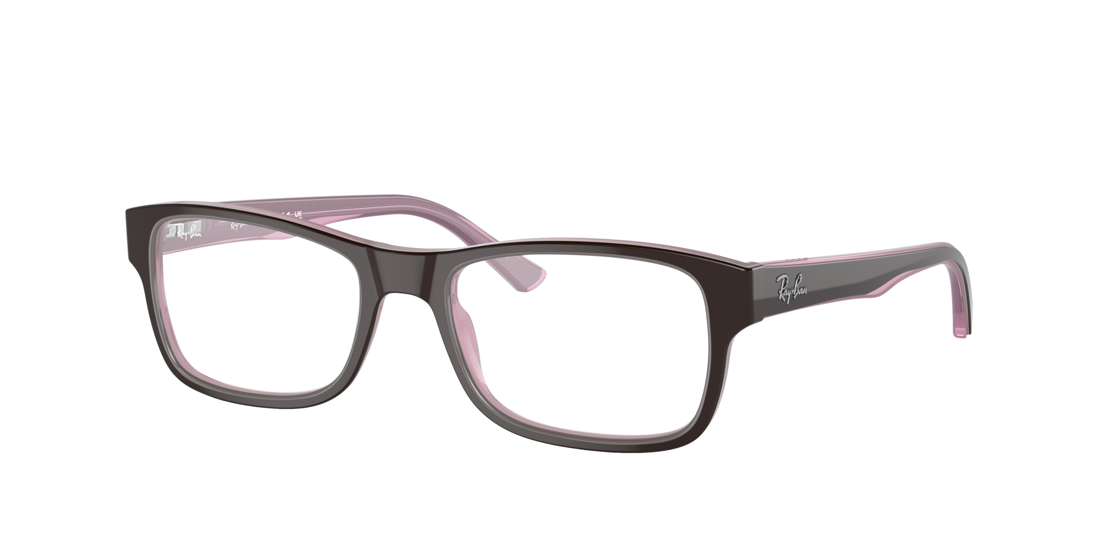 RB5268 Braun auf Rosa AcetatEyeglass Frames von B24, Dreiviertelansicht