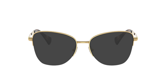 RA6061 Glanzend goud MetaalEyeglass Frames van B24, met getinte lenzen