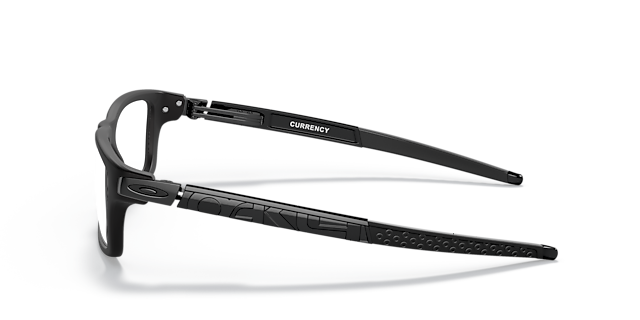 Currency™ Satijnglans zwart KunststofEyeglass Frames van B24, Zijaanzicht
