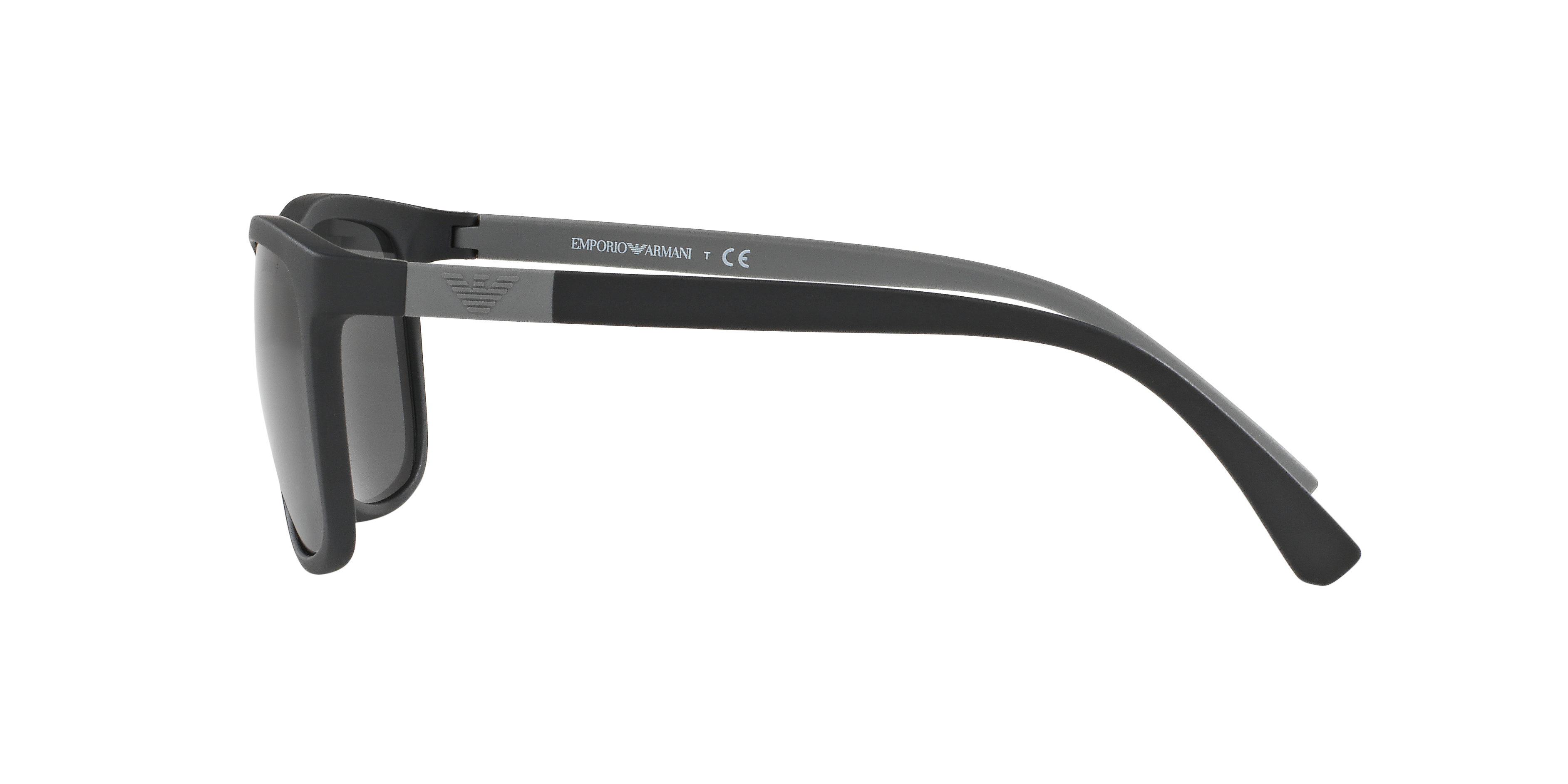 EA4079 Matt Schwarz KunststoffSunglass Frames von B24, Seitenansicht