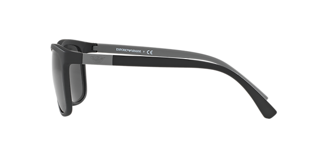 EA4079 Matzwart KunststofSunglass Frames van B24, Zijaanzicht