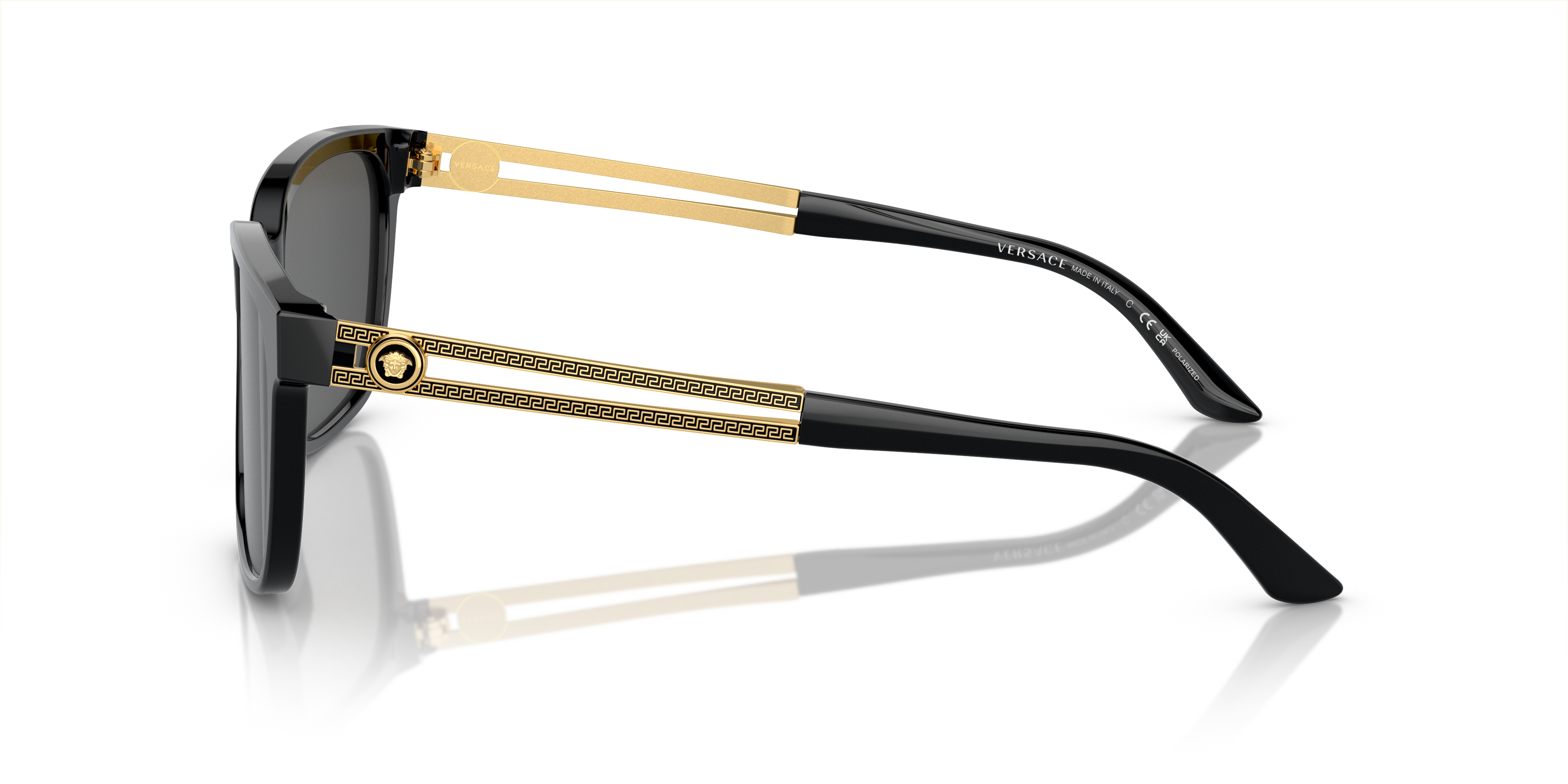 VE4307 Zwart AcetaatSunglass Frames van B24, Zijaanzicht