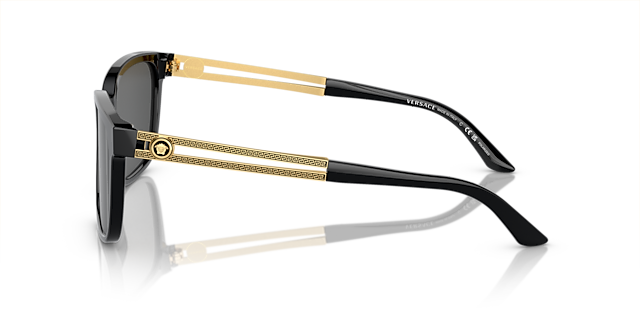 VE4307 Zwart AcetaatSunglass Frames van B24, Zijaanzicht