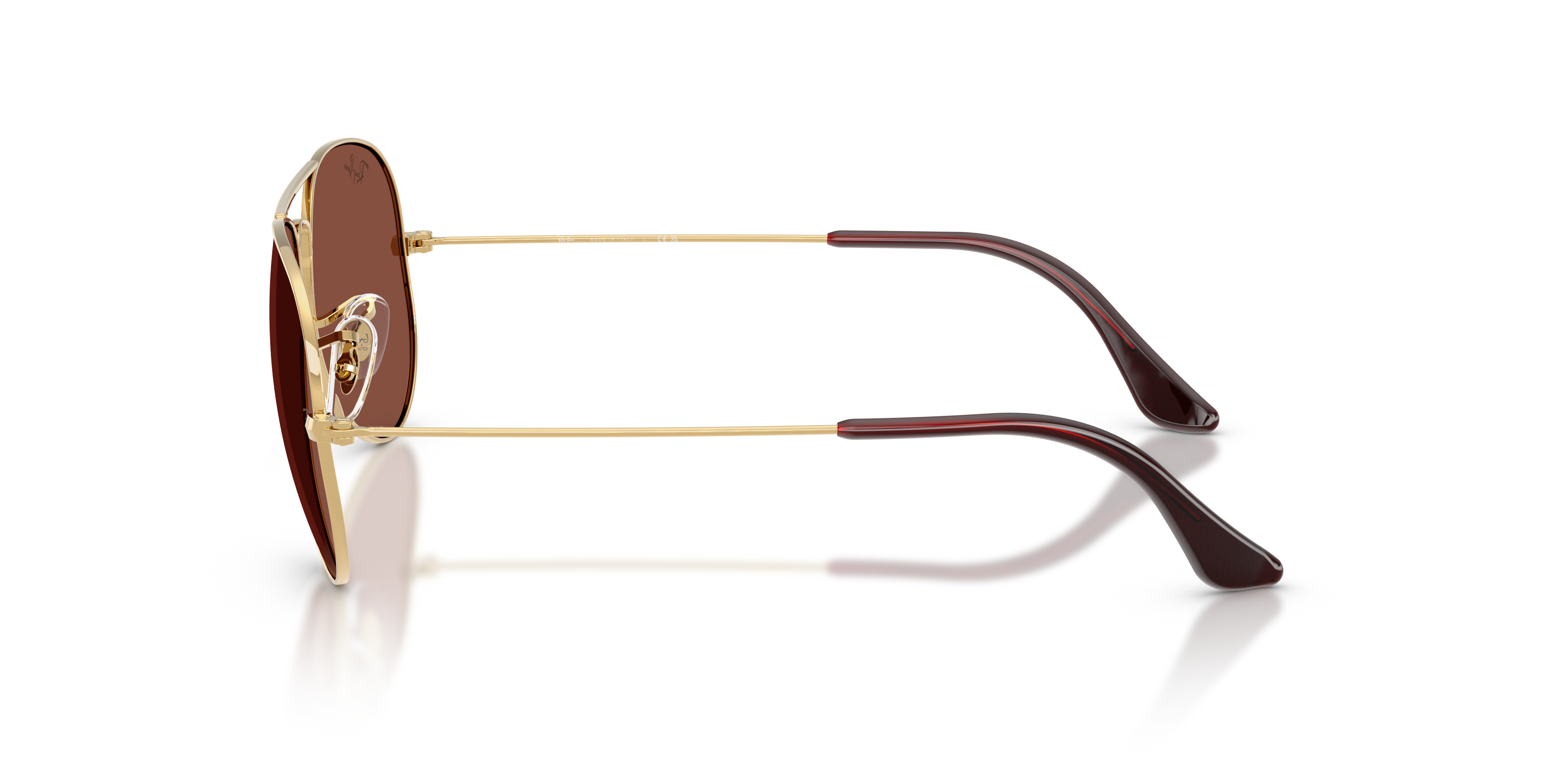 RB3025 Arista Gold MetallSunglass Frames von B24, Seitenansicht