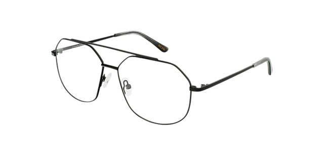 Viper Black Metal MetaalEyeglass Frames van B24, Hoekweergave