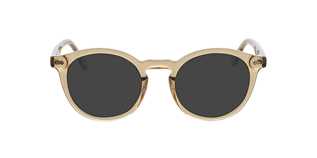 Brooke Kristal licht geel bruin AcetaatEyeglass Frames van B24, met getinte lenzen