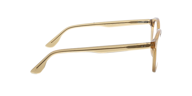 Brooke Kristal licht geel bruin AcetaatEyeglass Frames van B24, Zijaanzicht