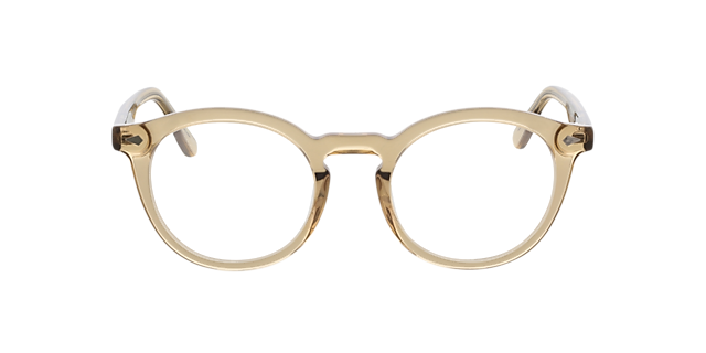 Brooke Kristal licht geel bruin AcetaatEyeglass Frames van B24, Vooraanzicht