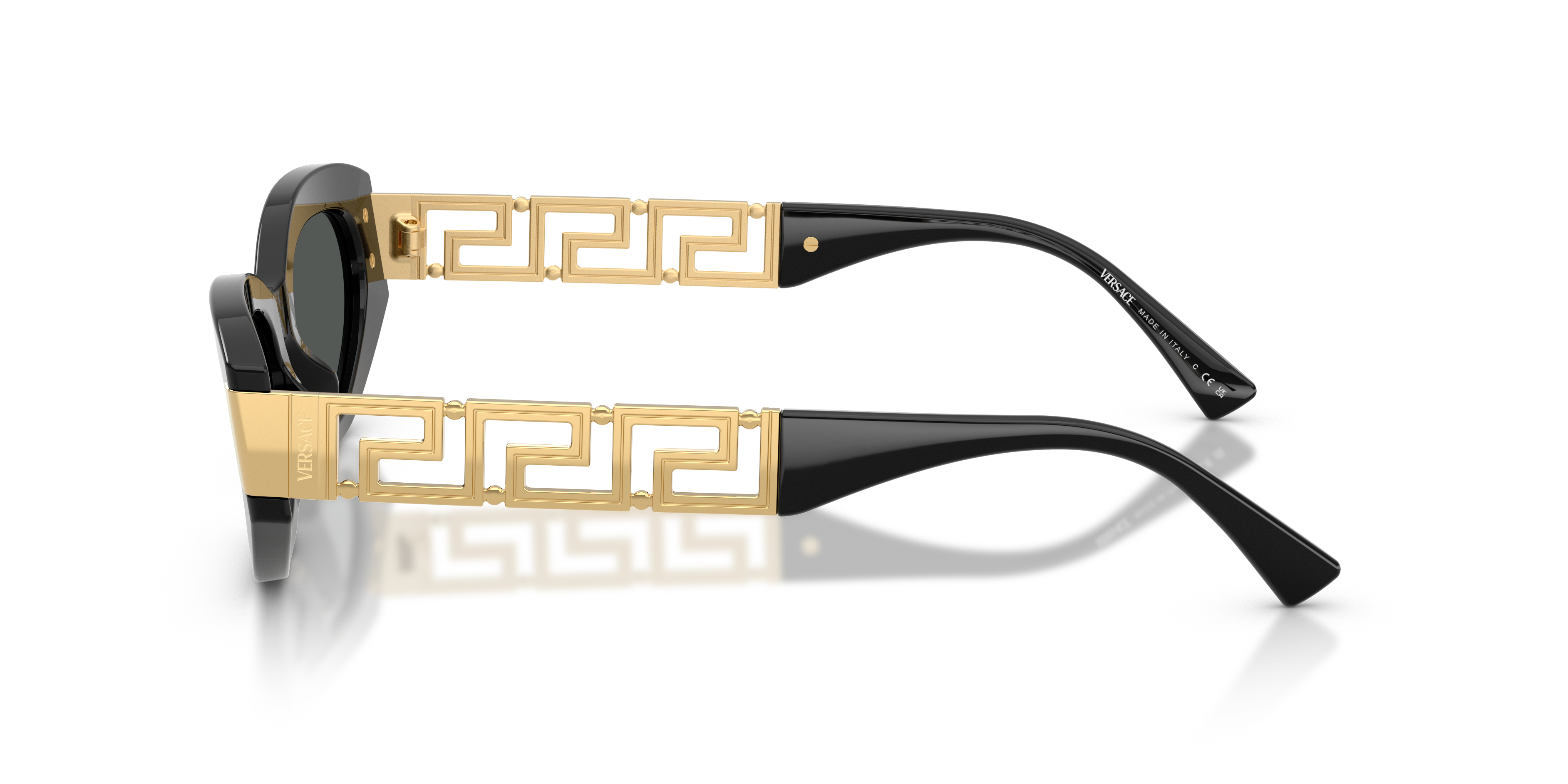 VE4501 Zwart AcetaatSunglass Frames van B24, Zijaanzicht