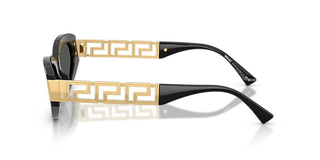 VE4501 Zwart AcetaatSunglass Frames van B24, Zijaanzicht