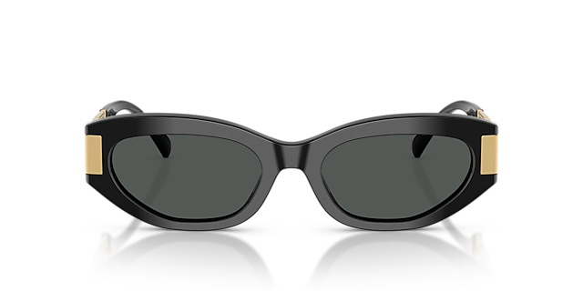 VE4501 Zwart AcetaatSunglass Frames van B24, Vooraanzicht