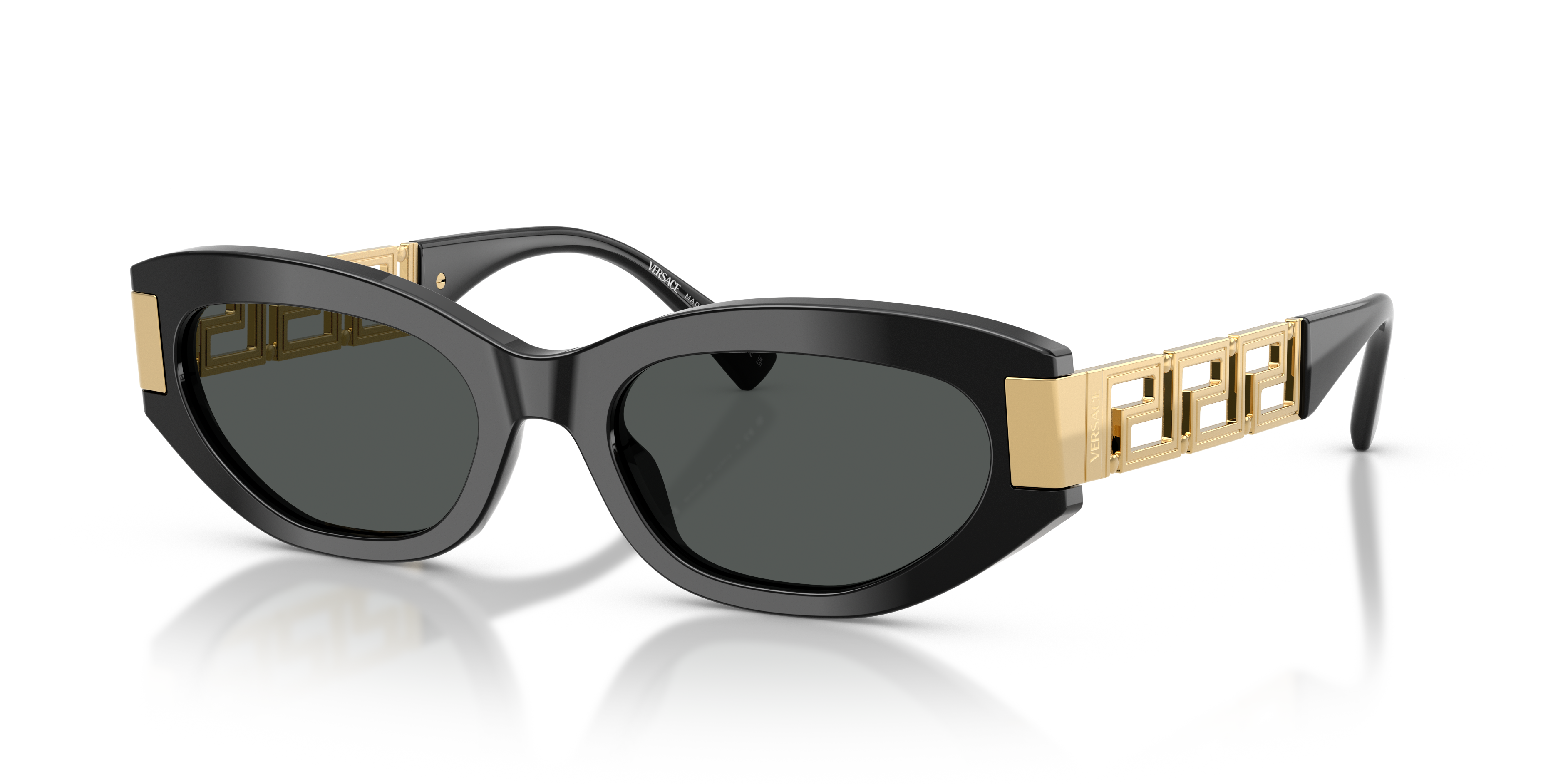 VE4501 Zwart AcetaatSunglass Frames van B24, Hoekweergave