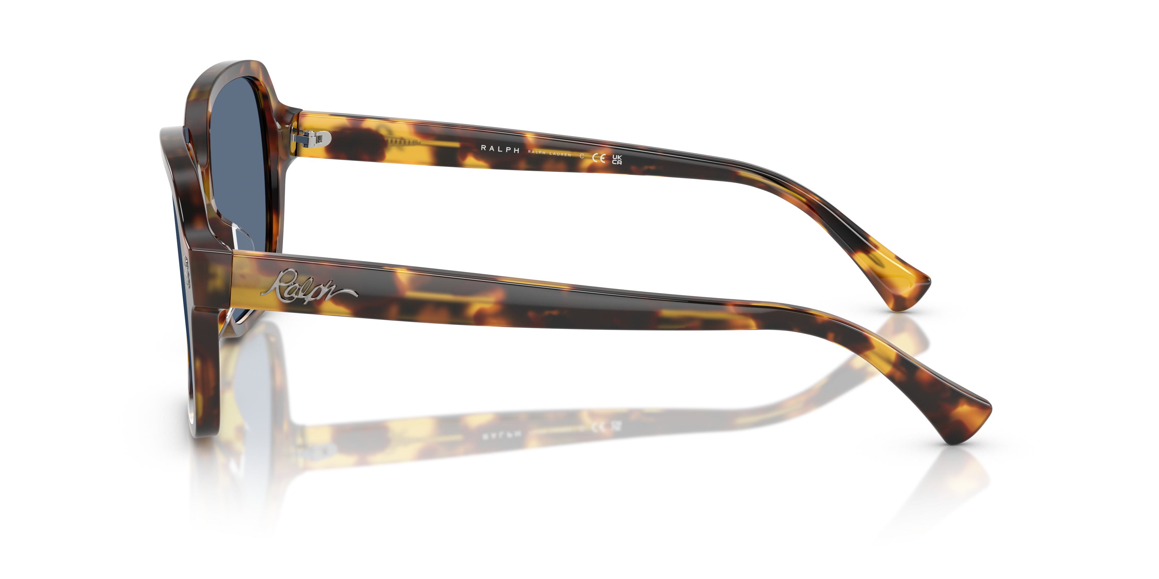 RA5304U Glanzend Havana AcetaatSunglass Frames van B24, Zijaanzicht