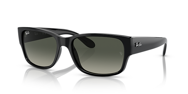 RB4388 Schwarz KunststoffSunglass Frames von B24, Dreiviertelansicht
