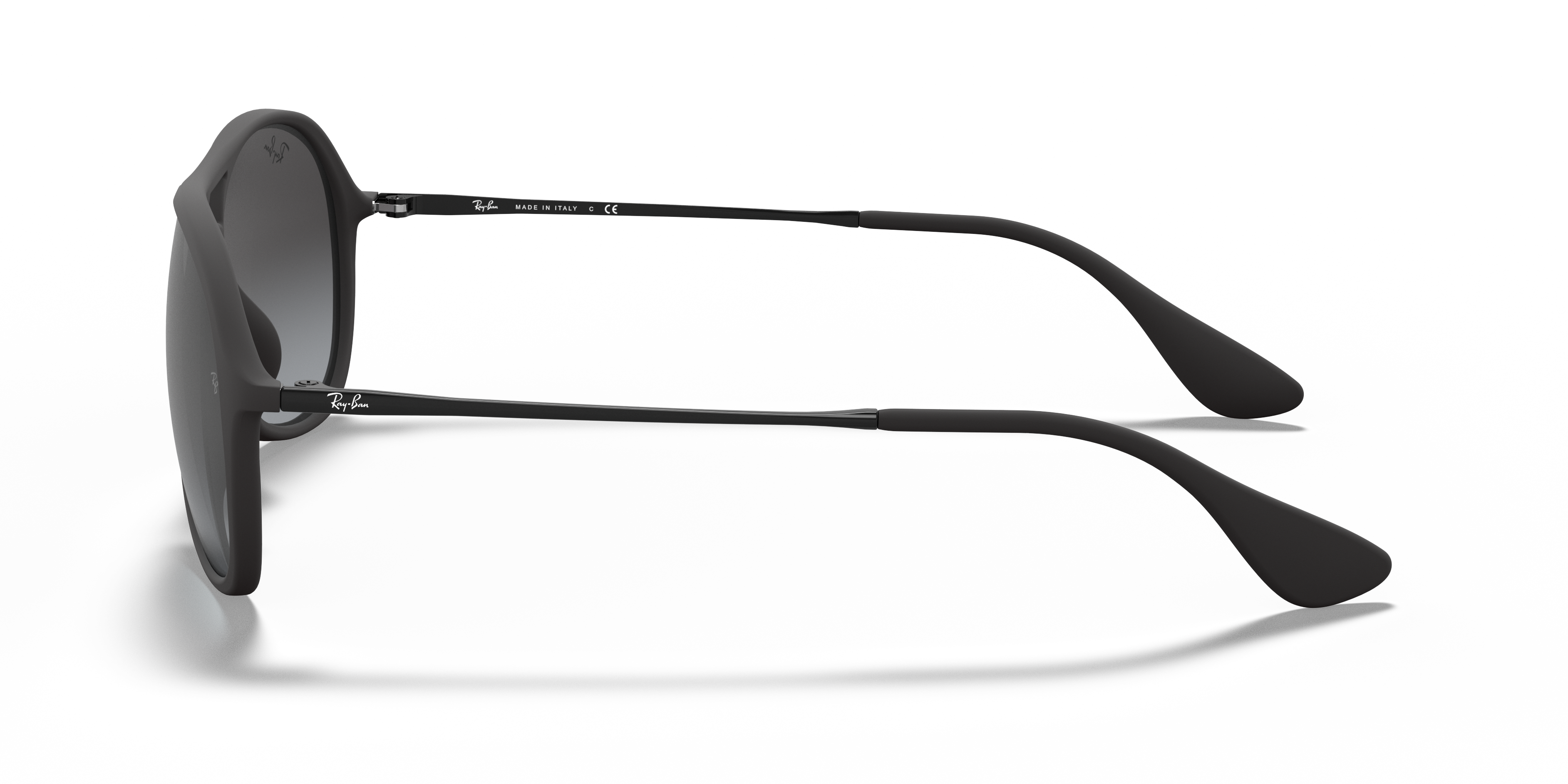 RB4201 Rubber zwart KunststofSunglass Frames van B24, Zijaanzicht