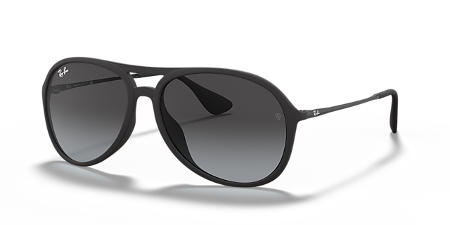 RB4201 Rubber Black KunststoffSunglass Frames von B24, Dreiviertelansicht