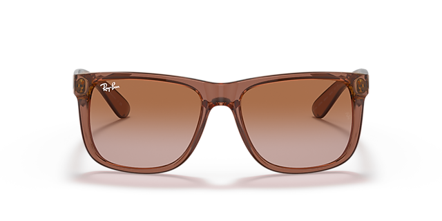 RB4165 Transparant lichtbruin KunststofSunglass Frames van B24, Vooraanzicht