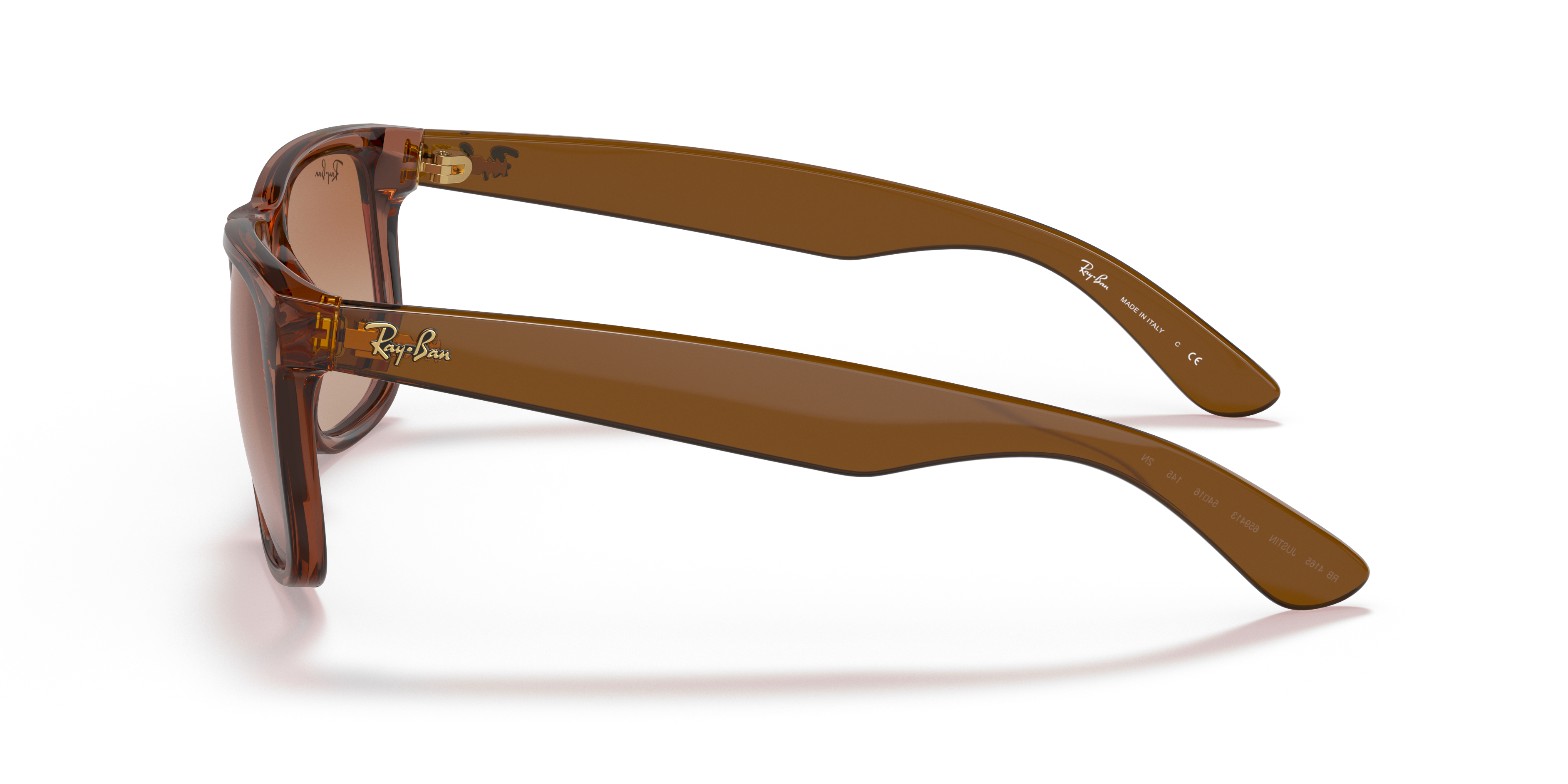 RB4165 Hellbraun transparent KunststoffSunglass Frames von B24, Seitenansicht