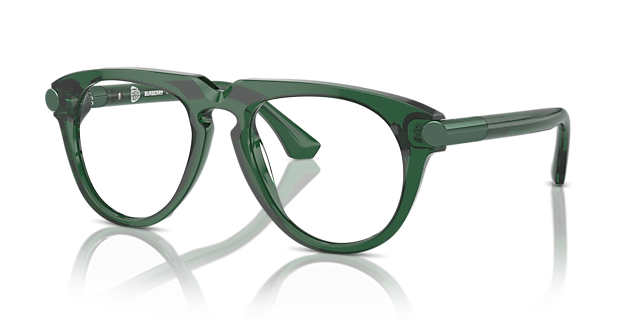 BE2408U Grün AcetatEyeglass Frames von B24, Dreiviertelansicht