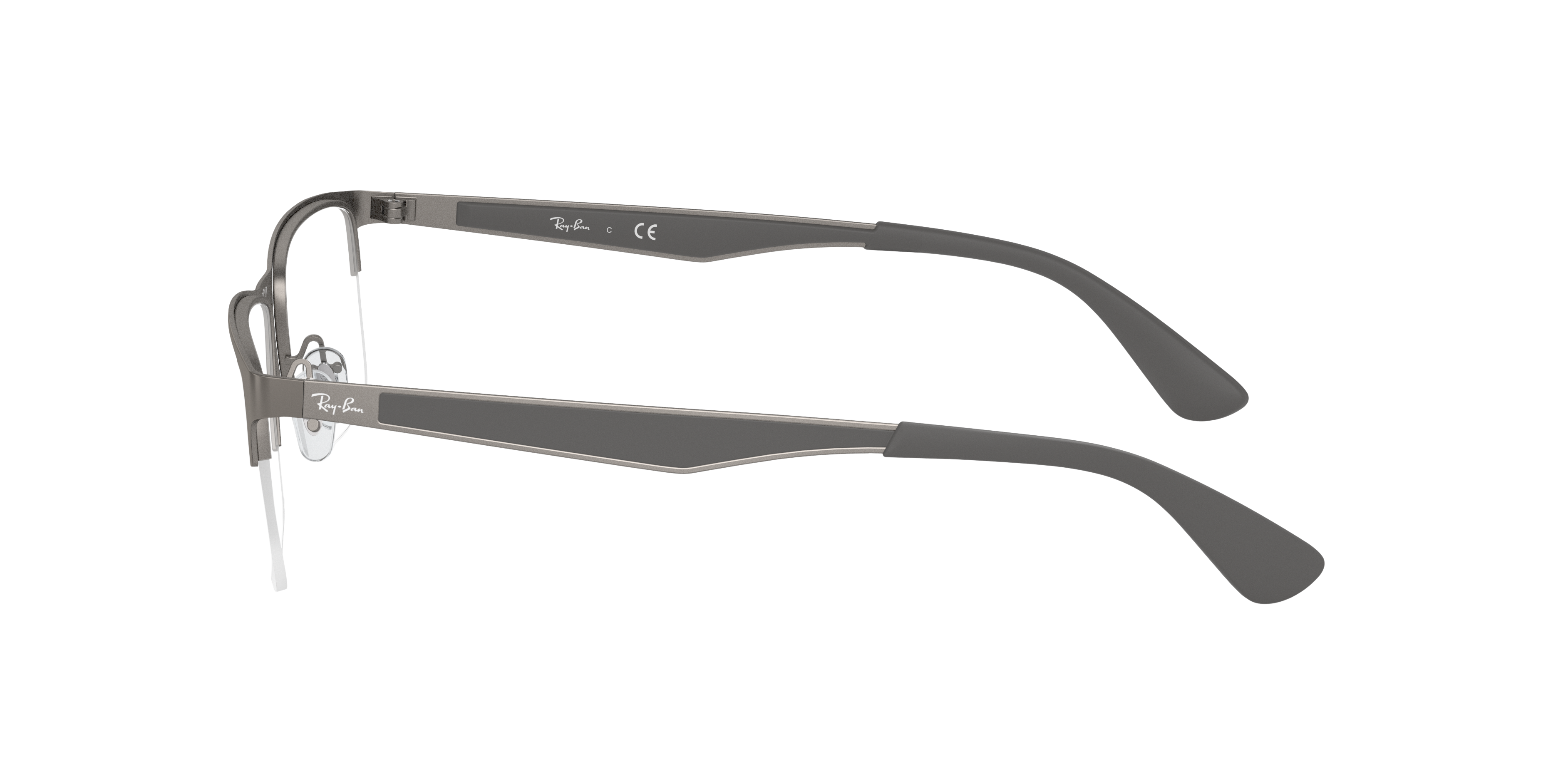 RB6335 Staalgrijs MetaalEyeglass Frames van B24, Zijaanzicht