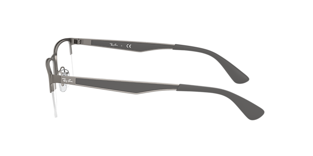 RB6335 Staalgrijs MetaalEyeglass Frames van B24, Zijaanzicht