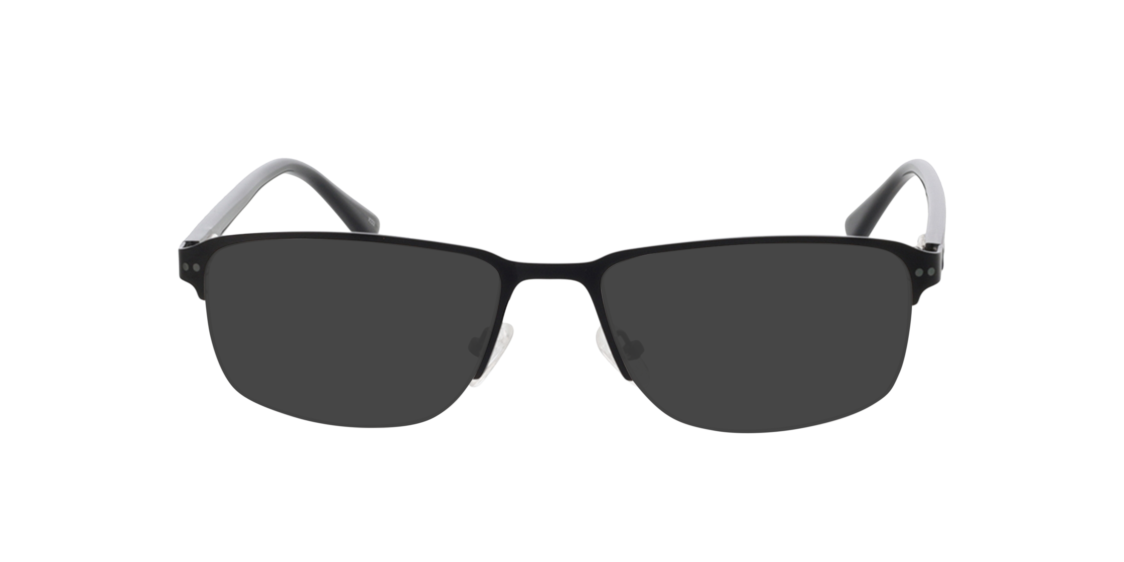 Frisco Matzwart MetaalEyeglass Frames van B24, met getinte lenzen