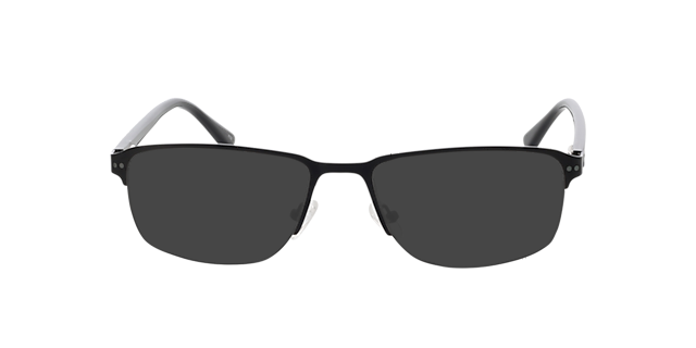 Frisco Mattschwarz MetallEyeglass Frames von B24, mit getönten Gläsern