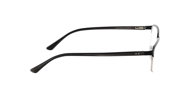 Frisco Mattschwarz MetallEyeglass Frames von B24, Seitenansicht