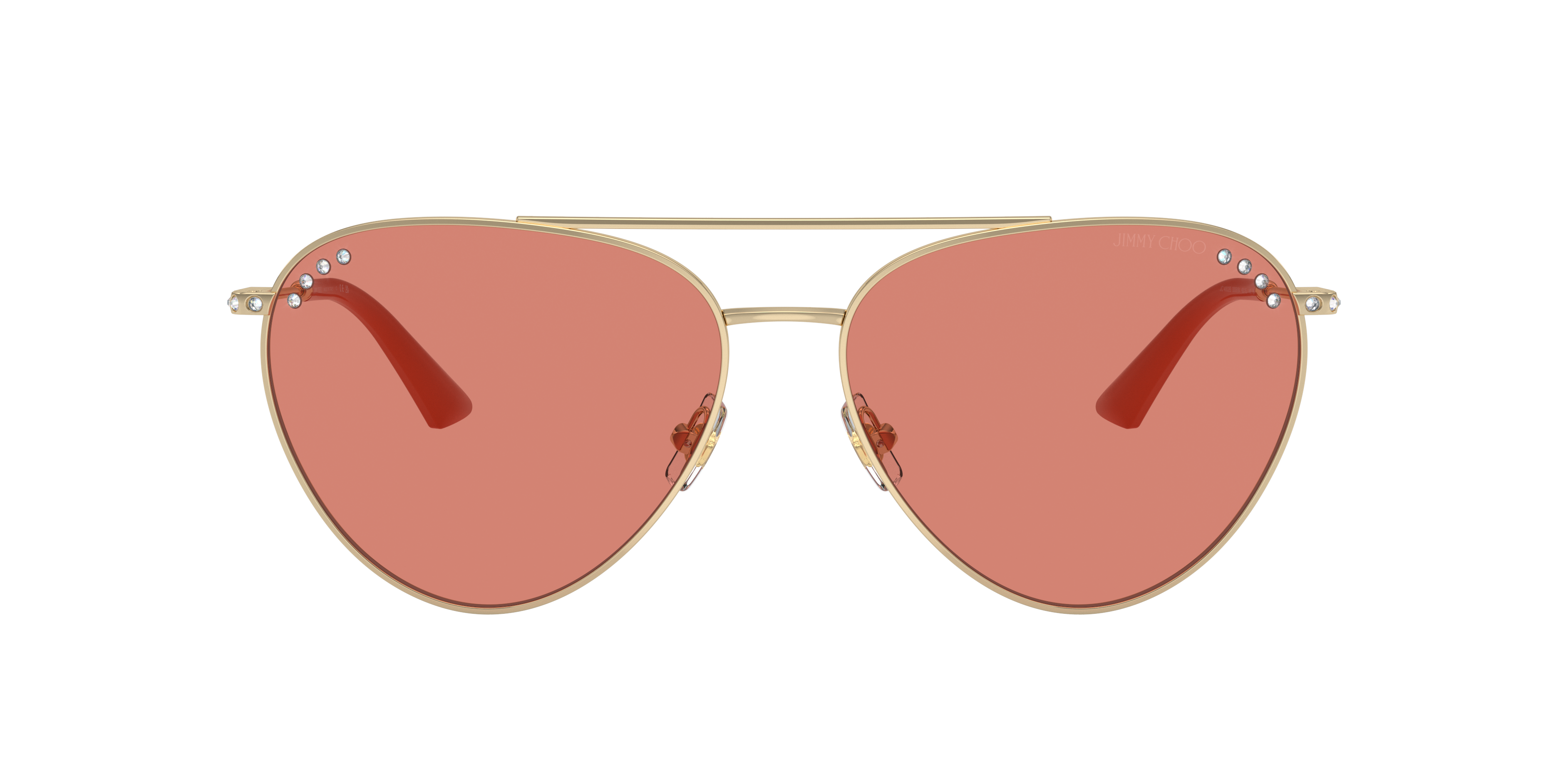 JC4002B Hellgold MetallSunglass Frames von B24, mit getönten Gläsern