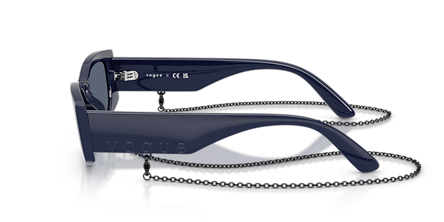 VO5655SU Full Blue KunststofSunglass Frames van B24, Zijaanzicht