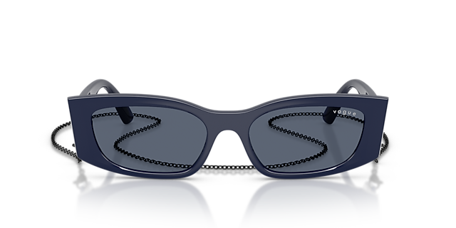 VO5655SU Full Blue KunststofSunglass Frames van B24, Vooraanzicht