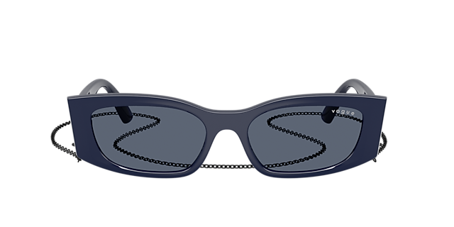 VO5655SU Full Blue KunststofSunglass Frames van B24, met getinte lenzen