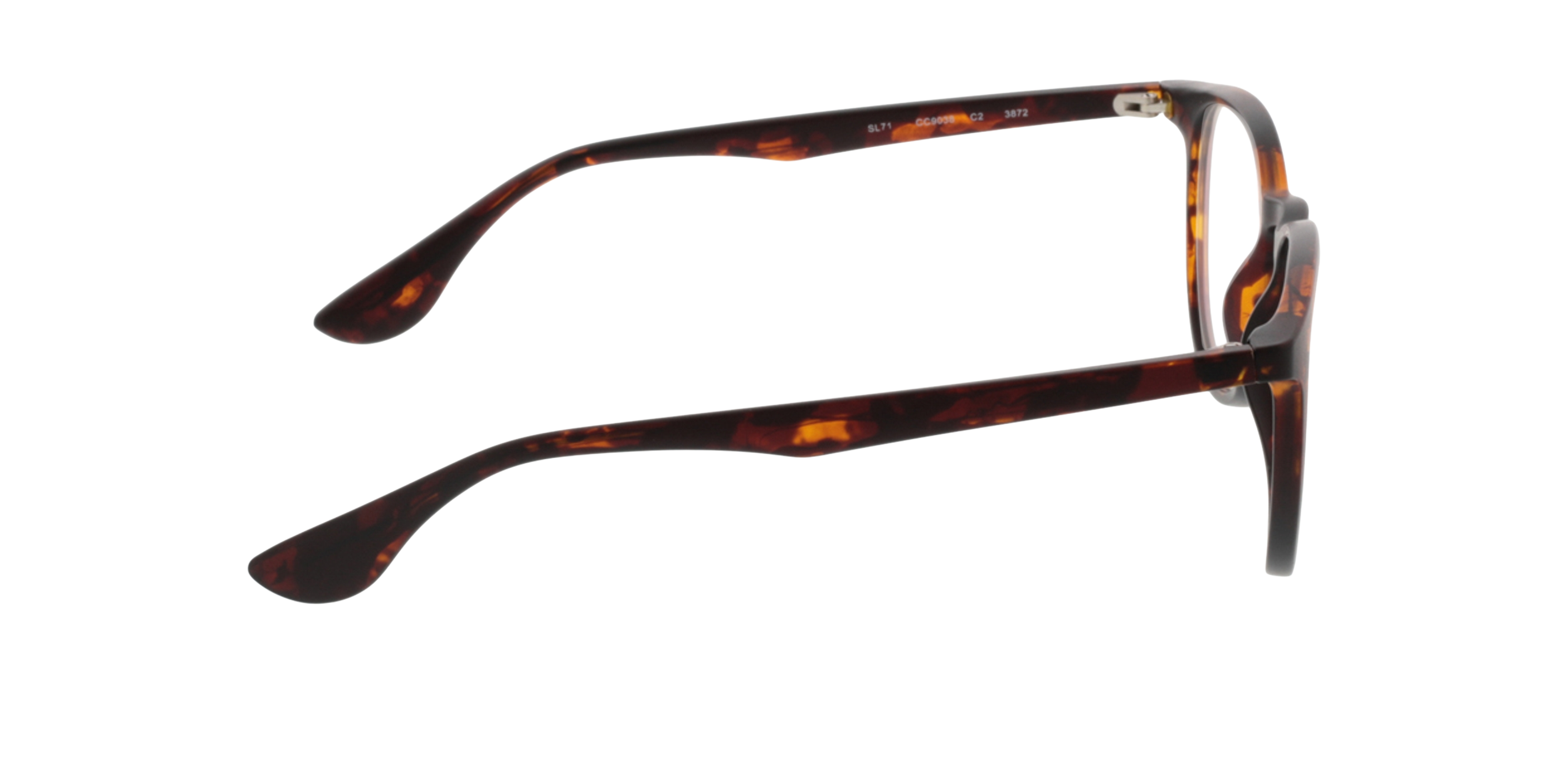 San Francisco Havana matt KunststoffEyeglass Frames von B24, Seitenansicht