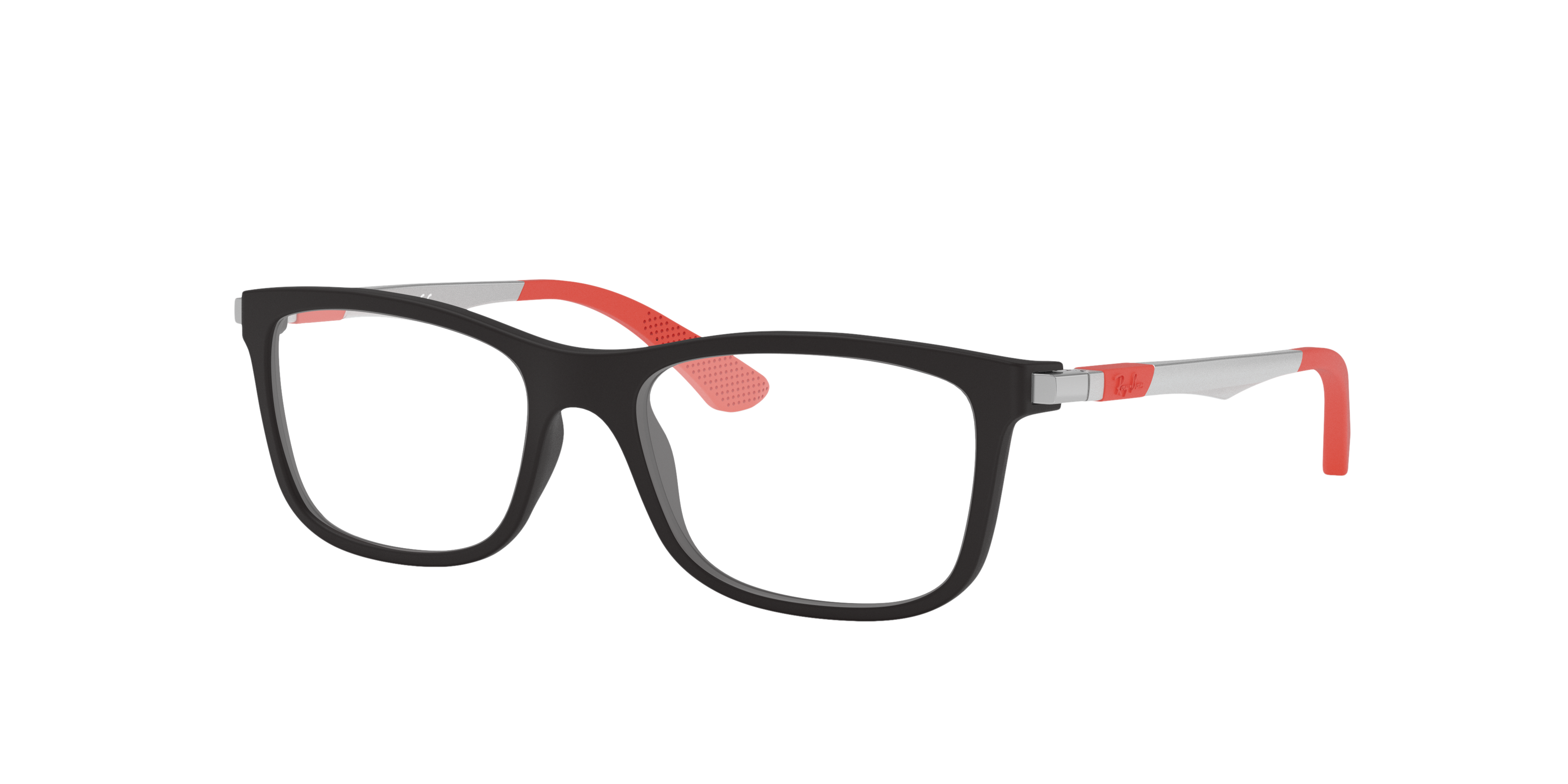 RB1549 Schwarz KunststoffEyeglass Frames von B24, Dreiviertelansicht