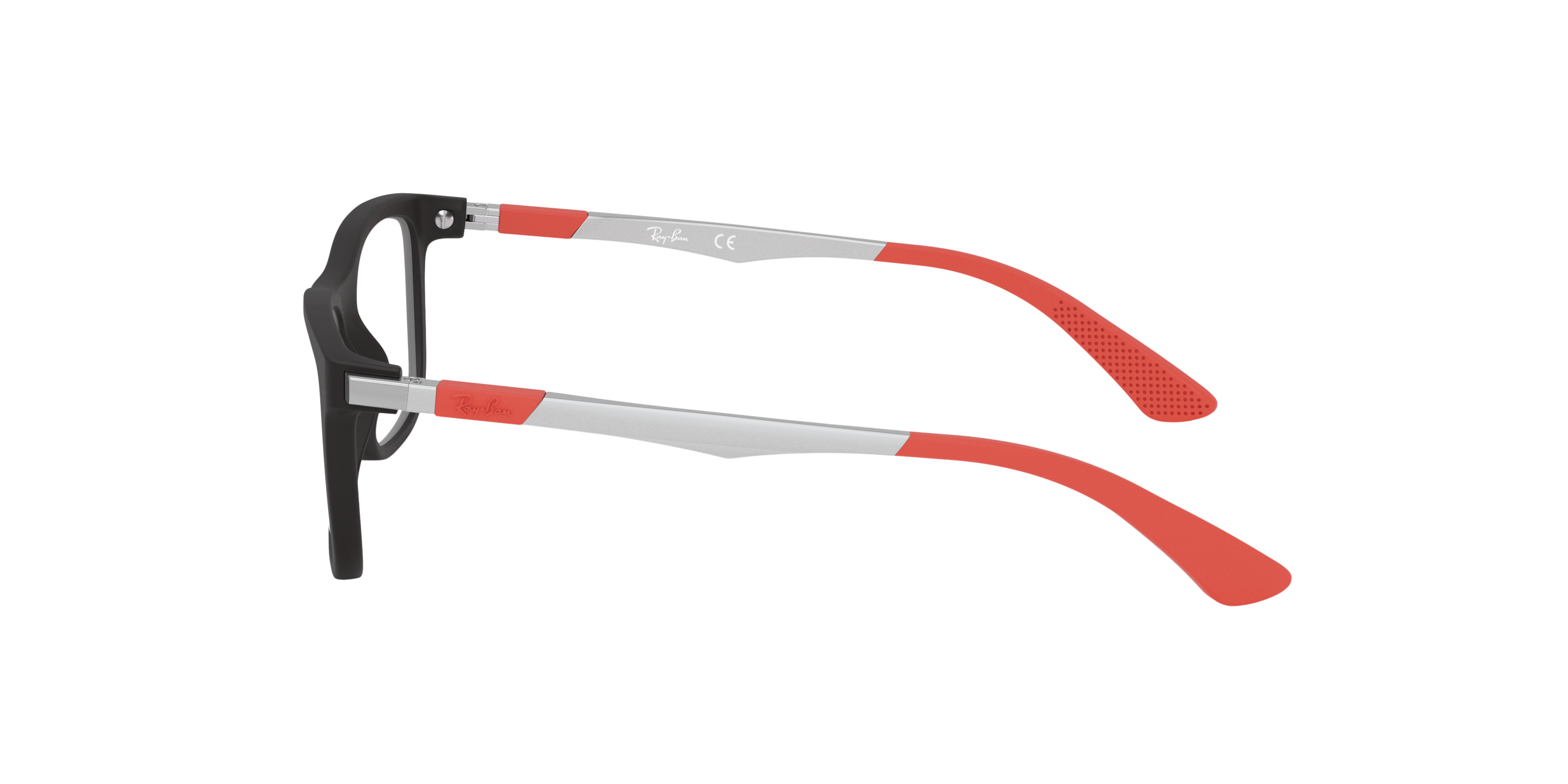 RB1549 Schwarz KunststoffEyeglass Frames von B24, Seitenansicht