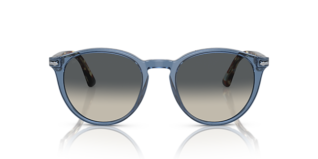 PO3152S Marineblau transparent AcetatSunglass Frames von B24, Vorderansicht