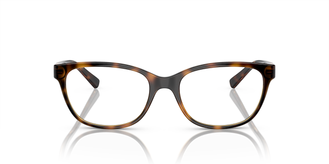 AX3037 Glanzend Havana KunststofEyeglass Frames van B24, Vooraanzicht
