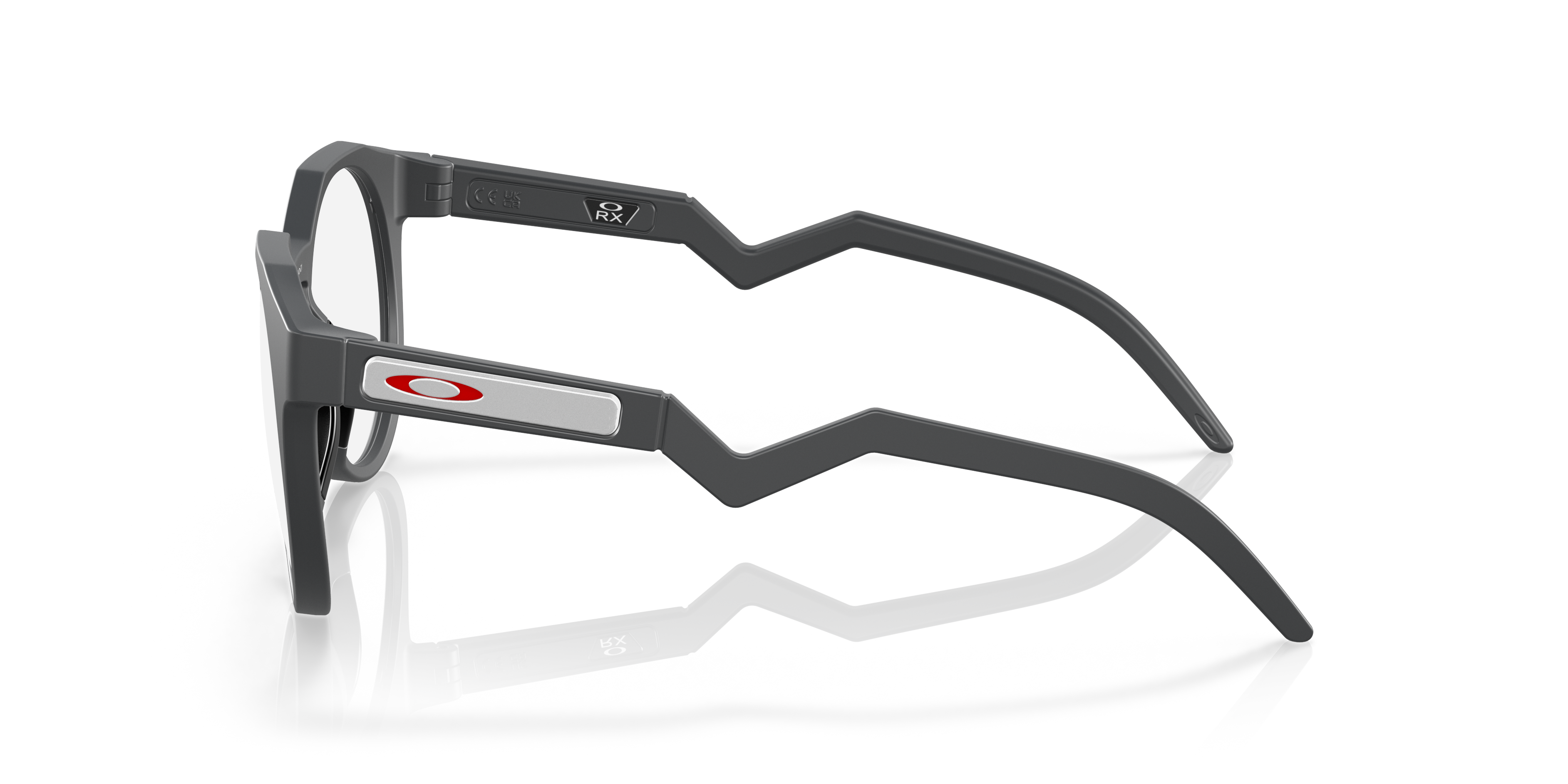 HSTN Matt Carbon KunststoffEyeglass Frames von B24, Seitenansicht