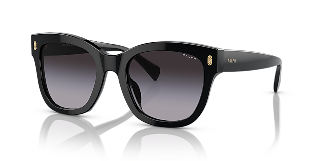 RA5301U Schwarz glänzend AcetatSunglass Frames von B24, Dreiviertelansicht